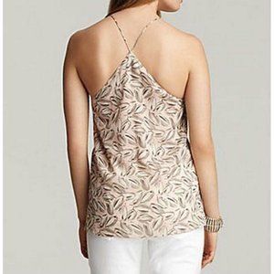 THEORY Racerback FLOWY Printed TOP Brylia TULIP BUD GGT High Neck TANK M $200